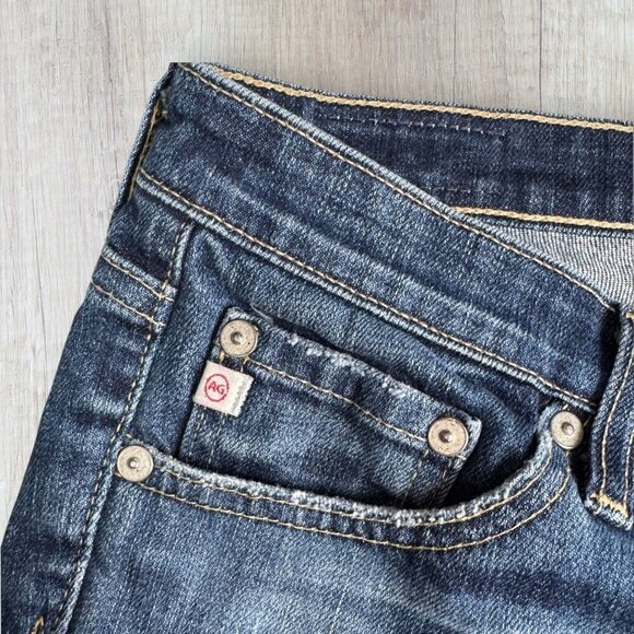 AG Adriano Goldschmied The Stilt Crop Cigarette Distressed Skinny Jeans 27 - Picture 6 of 9